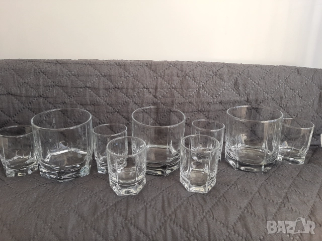 Чаши шестостенни за ракия уиски, снимка 2 - Чаши - 52423992