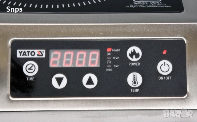 Индукционен котлон с дисплей YATO YG 04701, 3500 W, снимка 3 - Котлони - 53106716