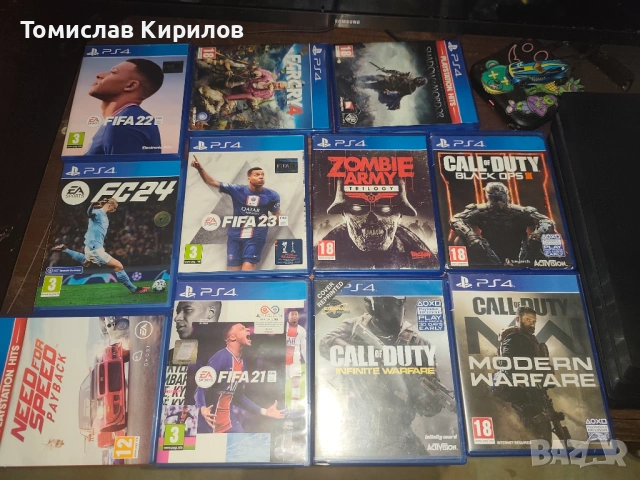 Продавам ps4 pro 1tb с два джойстика зарядно и всички игри от снимкатата , снимка 2 - PlayStation конзоли - 54220136