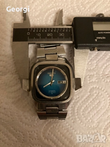 Seiko 5 Blue Sunburst 7009 Automatic Часовник, снимка 13 - Мъжки - 53589898
