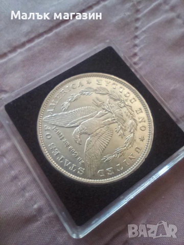 1 долар 1884 AU САЩ сребро оригинал, снимка 3 - Нумизматика и бонистика - 44648143