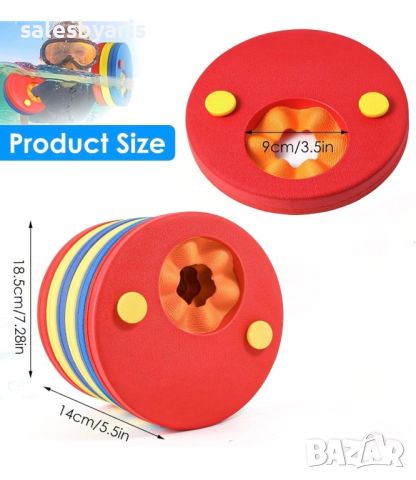 Дискове за плуване от EVA пяна за деца и възрастни 6 бр. комплект, снимка 2 - Водни спортове - 45150398