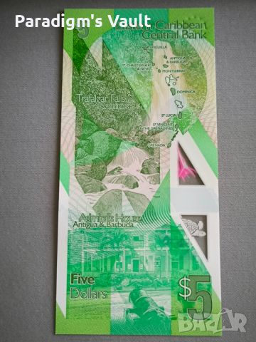 Банкнота - Източни Кариби - 5 долара UNC | 2021г., снимка 6 - Нумизматика и бонистика - 45232271