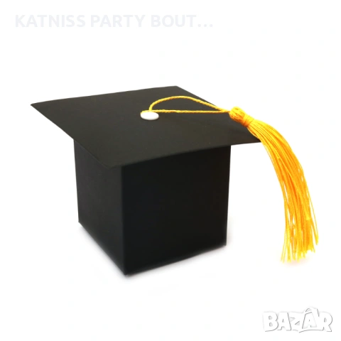 Малка кутия абитуриентска шапка 6 см сглобяема