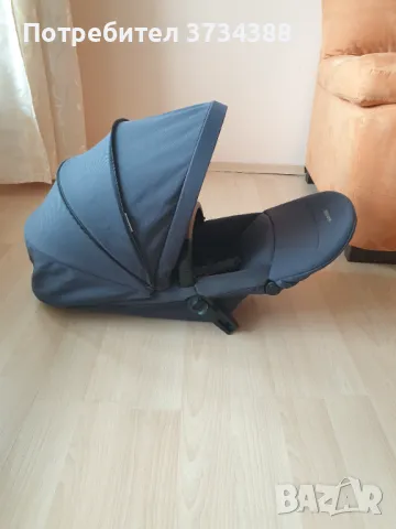 Бебешка количка Maxi Cosi Plaza + 2 в 1 Essential Graphite, снимка 13 - Детски колички - 50413159