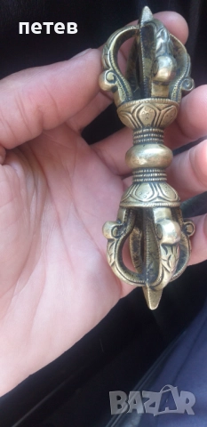 Бронзов тибетски   ритуален амулет., снимка 5 - Антикварни и старинни предмети - 51463790