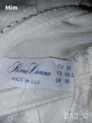  Резервирани Prima Donna 85 D Луксозно ,сатенено боди в цвят екрю , снимка 8 - Бельо - 53600928