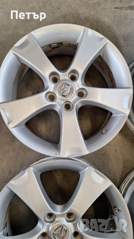 ОРИГИНАЛНИ АЛУМИНИЕВИ ДЖАНТИ ЗА МАЗДА  -5х114,3х67-17цола, снимка 3 - Гуми и джанти - 53947932
