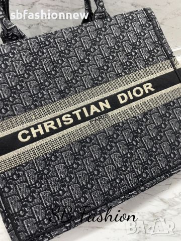 Dior чанта топ изработка в сиво/черно бродерия, снимка 7 - Чанти - 46303836