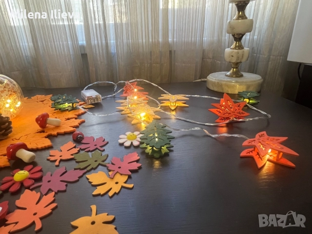 🎃 Есенна украса – пълен комплект с лампички и декорации 🍂, снимка 6 - Декорация за дома - 52104795
