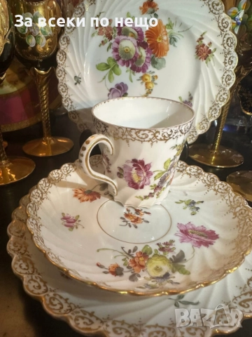 Circa 1894 наличие на няколко великолепни тройни сета съвместимост на чашката около 175 мл Код P1624, снимка 8 - Съдове за готвене - 52917010