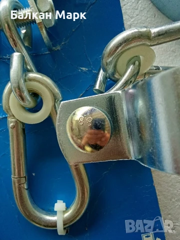 Маншетна кука 100мм, с карабинер  + стоперна гайка,за люлки 🛠, снимка 3 - Железария - 51050969