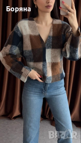 Zara нов с етикет дамски пуловер , снимка 11 - Блузи с дълъг ръкав и пуловери - 53446149