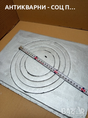 Стара Чугунена Плоча За Стара Печка Барбекю Барбекюта. , снимка 7 - Антикварни и старинни предмети - 52092391