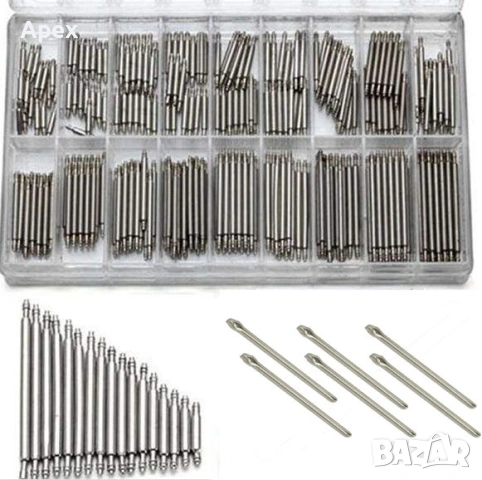 Патенти Пинове за Часовници. Стоманен Патент Пин Ос Щифт Шплент Оси за Верижки и Каишки на Часовници, снимка 2 - Други - 54011362