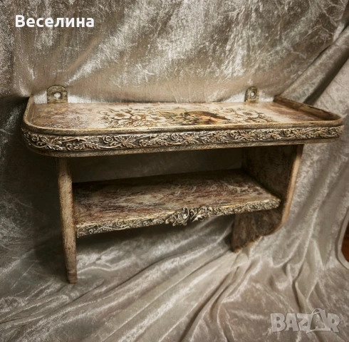 Дървена етажерка , снимка 3 - Етажерки - 53740494