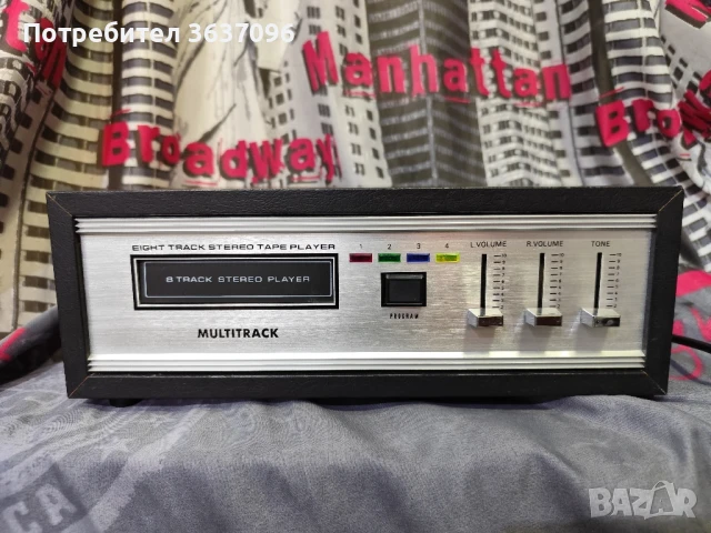 8-пистов касетъчен стерео плейър * 60-те / 70-те години * рядкост. , снимка 2 - Декове - 51143257