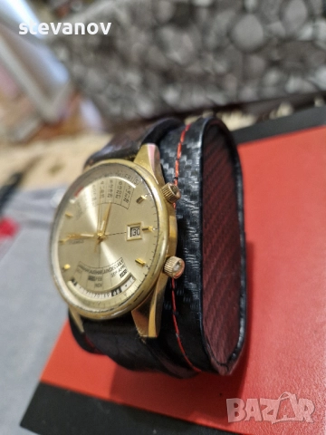 ориент orient calender от 50г ретро модел, снимка 2 - Мъжки - 52036702