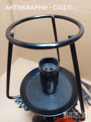 Стара Метална Декоративна Настолна Лампа. Номер 617., снимка 5 - Антикварни и старинни предмети - 53250219