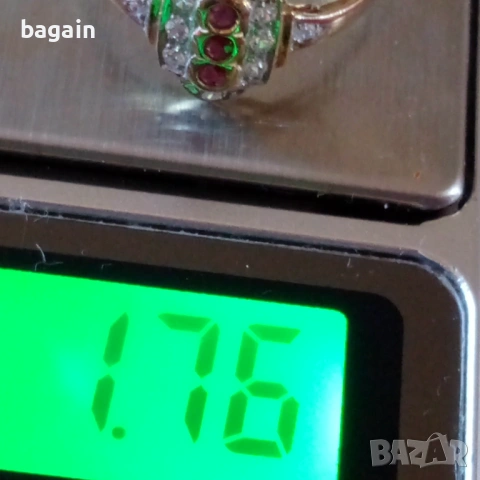 Уникален пръстен с рубини., снимка 4 - Пръстени - 53110534