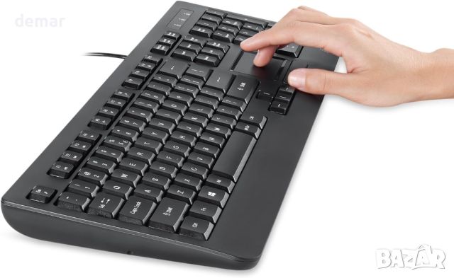 Perixx PERIBOARD-513 кабелна USB клавиатура с тъчпад и с 10 горещи клавиша, черна, снимка 4 - Клавиатури и мишки - 46415542