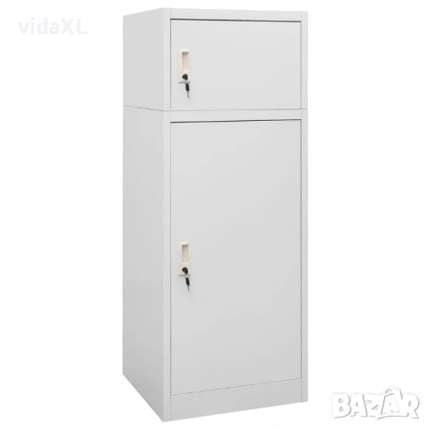 vidaXL Шкаф за екипировка за езда, светлосив(SKU:339600)