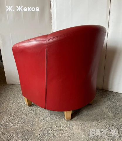 Кожено кресло, снимка 3 - Дивани и мека мебел - 52886369