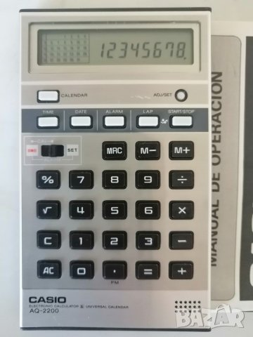 Ретро калкулатор CASIO AQ-2200, снимка 4 - Антикварни и старинни предмети - 46479022