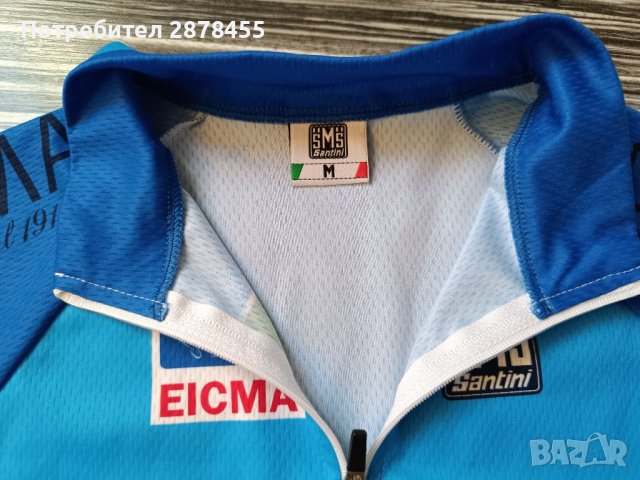 SmS Santini колоездачна вело блуза тениска джърси, снимка 5 - Спортни дрехи, екипи - 45276914