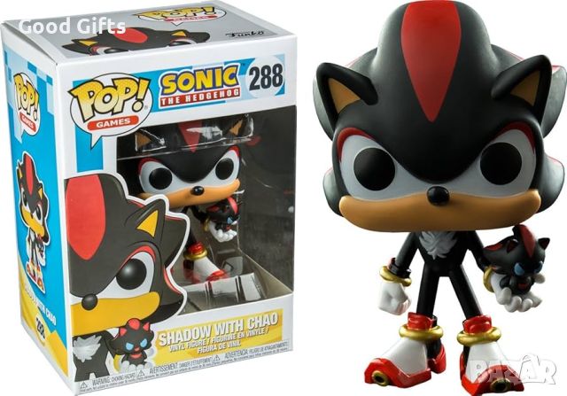 Funko Pop Фигурки Sonic Соник, 288 Shadow with Chao, снимка 1 - Фигурки - 46778661