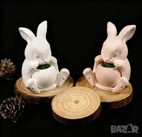 Молд кашпа свещник заек, две части , снимка 7 - Форми - 53039725