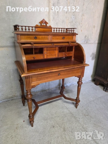 Красиво дървено бюро в ретро стил, снимка 3 - Бюра - 54283721
