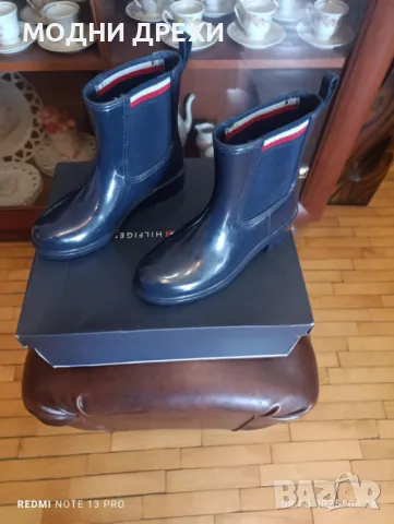 Оригинални къси гумени ботуши TOMMY HILFIGER., снимка 2 - Дамски ботуши - 50201363