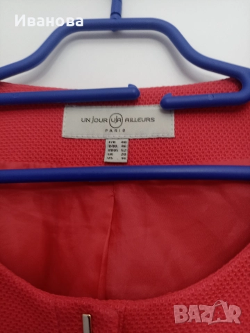 Дамско розово сако 3XL, снимка 2 - Сака - 52671700