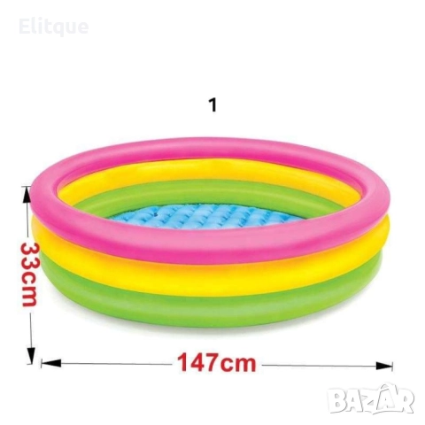 Открийте райската забава с I n t e x-Най-големият избор от детски басейни, снимка 3 - Други стоки за дома - 52888796