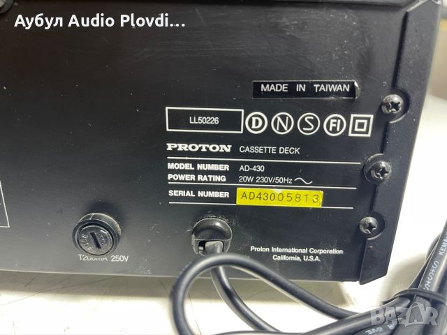 Proton AD 430 Cassette Deck USA , снимка 7 - Декове - 45306691