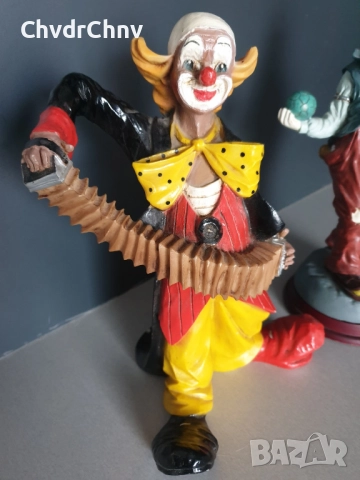 GILDE статуетки резин 29см-2кг/2бр колекционерска немска фигура на клоун, снимка 3 - Статуетки - 48319627