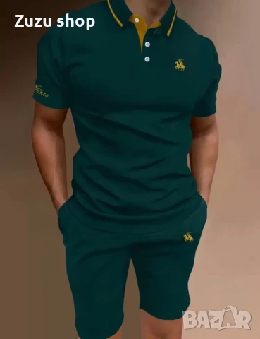Мъжки комплект тениска и къси панталони, снимка 8 - Къси панталони - 50807627