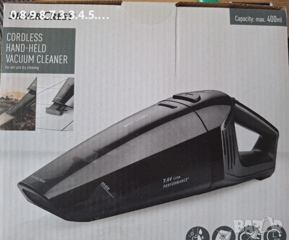 акумулаторна прахосмукачка с USB кабел с остатъчна гаранция!, снимка 5 - Прахосмукачки - 54012493