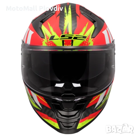 Каска LS2 FF811 Vector II Carbon Tantic Helmet – Red/Yellow