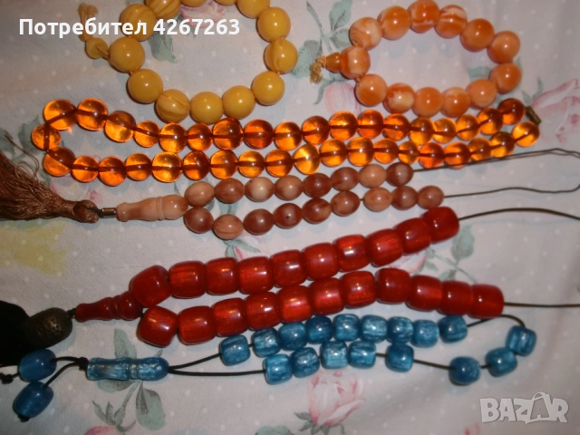Винтидж броеници и огърлица, снимка 5 - Антикварни и старинни предмети - 52297284