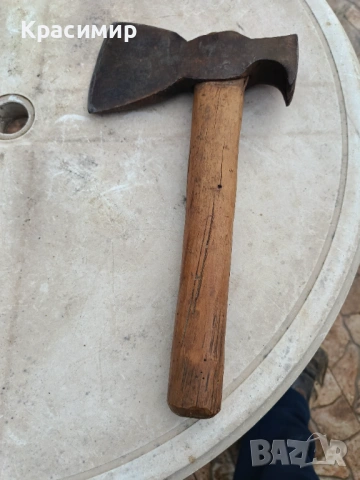  Стара брадва, топор, снимка 3 - Антикварни и старинни предмети - 53393969