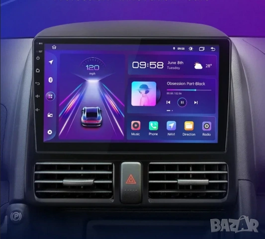 Honda CR-V_2 2001-2006 9” 2-DIN с Android 13, 4/64GB , снимка 3 - Аксесоари и консумативи - 48118225