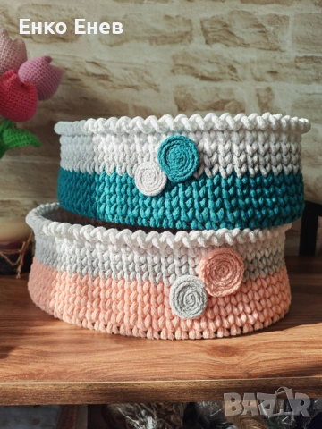 Изработка на ръчно плетени изделия, снимка 6 - Декорация за дома - 36484211