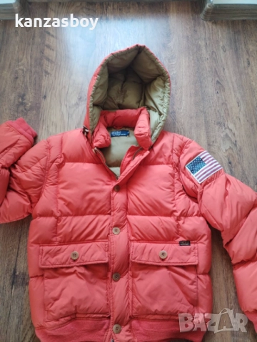 Polo Ralph Lauren Jacket Puffer USA Flag Down Expedition - ДЕБЕЛО пухено яке М, снимка 5 - Якета - 52433002