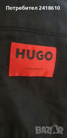 Hugo Boss HUGO Elino Len 100% ЛЕН Mens M НОВО! ОРИГИНАЛ! Мъжка Ленена Риза!, снимка 10 - Ризи - 45782809