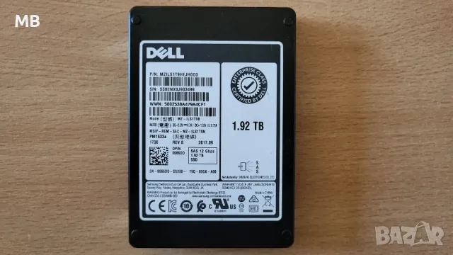 1.92TB SSD SAS 12Gbit/s server, снимка 1 - Твърди дискове - 48387302