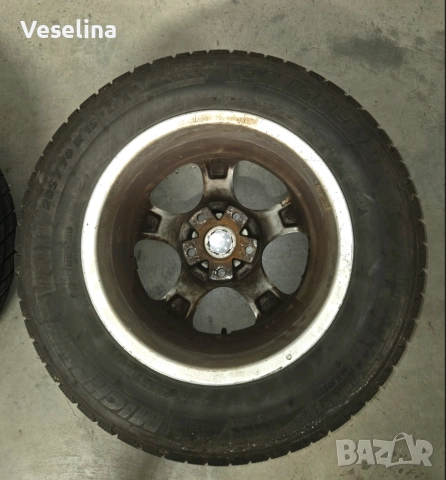 Комплект лети джанти със зимни гуми 205/70/15, снимка 2 - Гуми и джанти - 52969292
