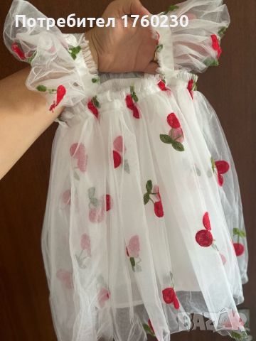 Детска рокличка с гръб пеперуда , снимка 4 - Детски рокли и поли - 46452771