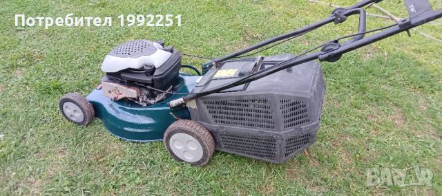 Бензинова косачка НОМЕР 15. E-Flor Quantum50. Четиритактов дигател на Briggs &Stratton. 46см. ширина, снимка 3 - Градинска техника - 45120707